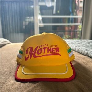 Happy Little Mother Cap - Yellow and Red